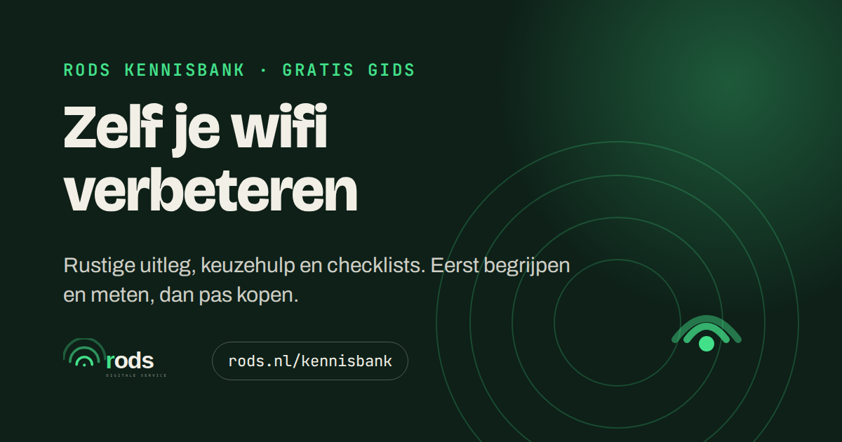 Zelf je wifi verbeteren — Rods Kennisbank